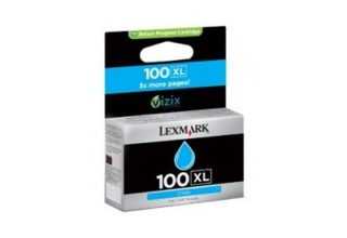 ראש דיו כחול מקורי LEXMARK 100XL C