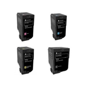 סט טונרים מקורי LEXMARK CS720 