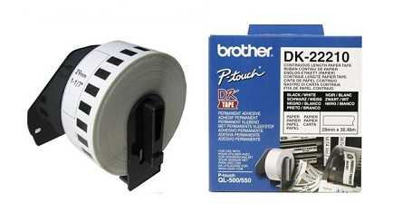 מדבקות למדפסת brother DK-22210